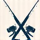 Icon representing fishing rod and reel sales